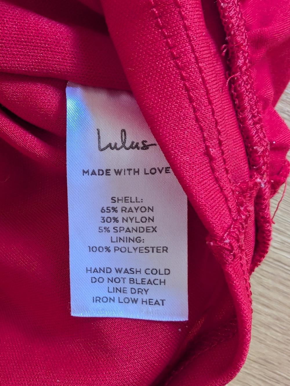 Lulu's Red Spaghetti-Strap Ruffle-Hem Mini Dress - Picture 4 of 4